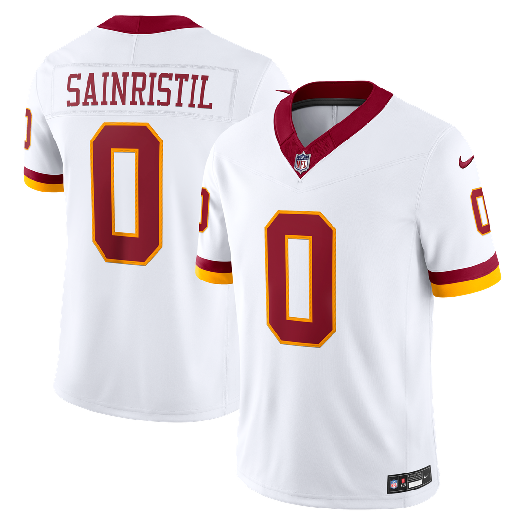 Men's Washington Commanders Mike Sainristil Nike Burgundy Team Vapor F.U.S.E. Stitched Limited Jersey