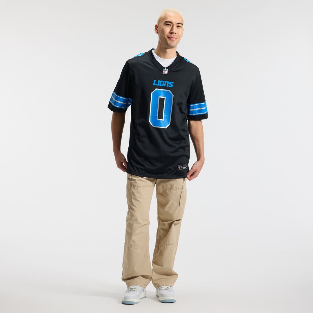 Men's Detroit Lions Jahmyr Gibbs Nike Blue Game Player Jersey