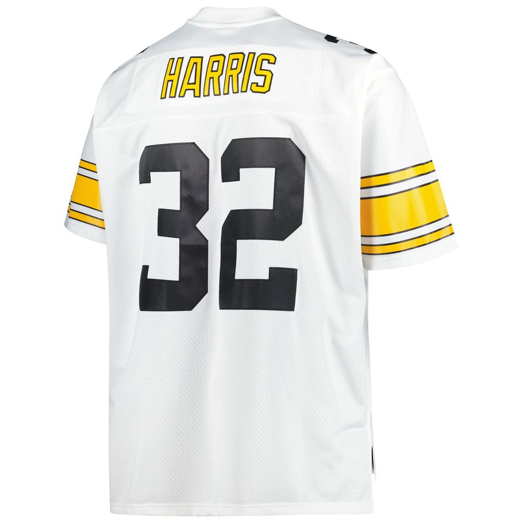 Men's Pittsburgh Steelers Franco Harris Mitchell & Ness Black Big & Tall 1976 Legacy Retired Player Jersey