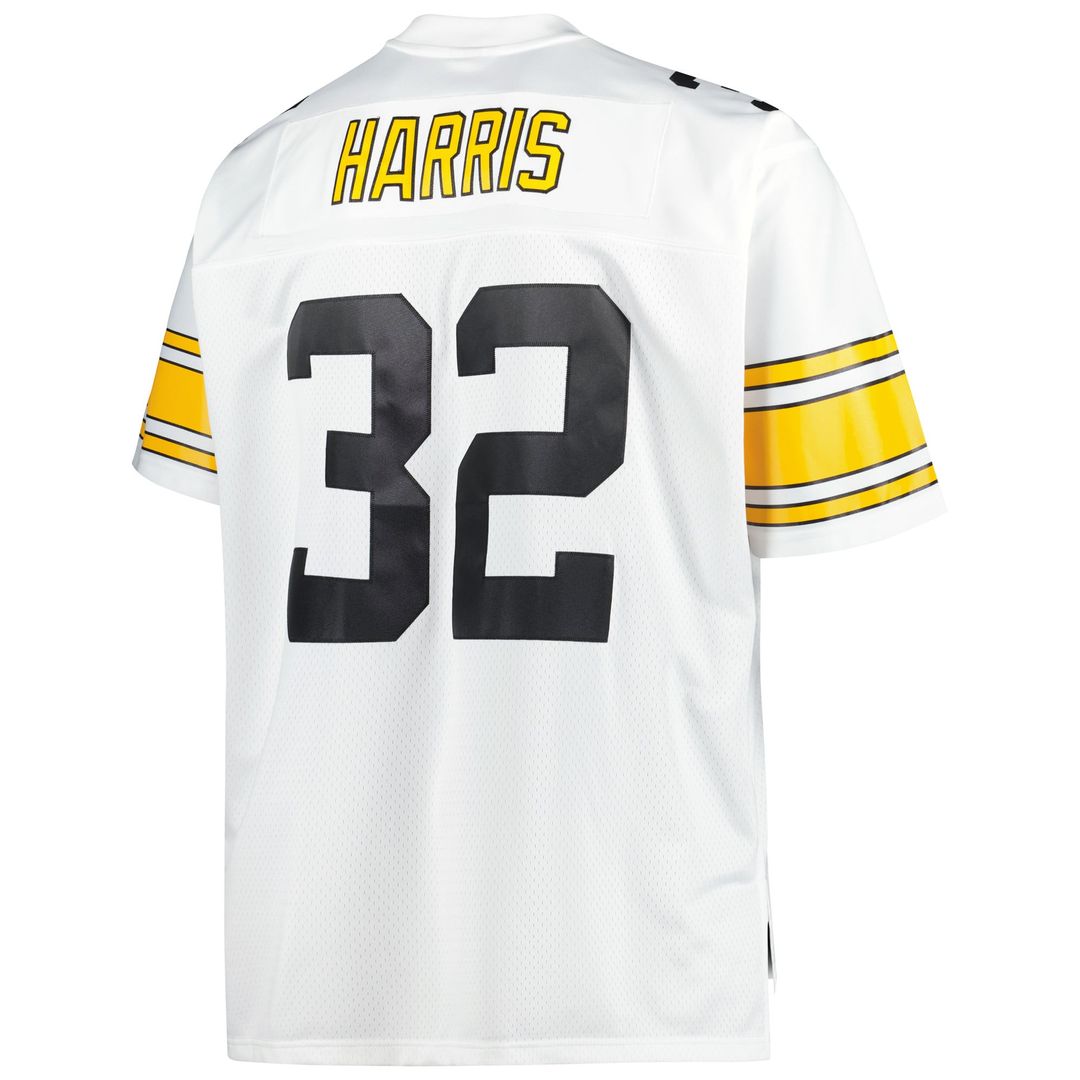 Men's Pittsburgh Steelers Franco Harris Mitchell & Ness Black Big & Tall 1976 Legacy Retired Player Jersey