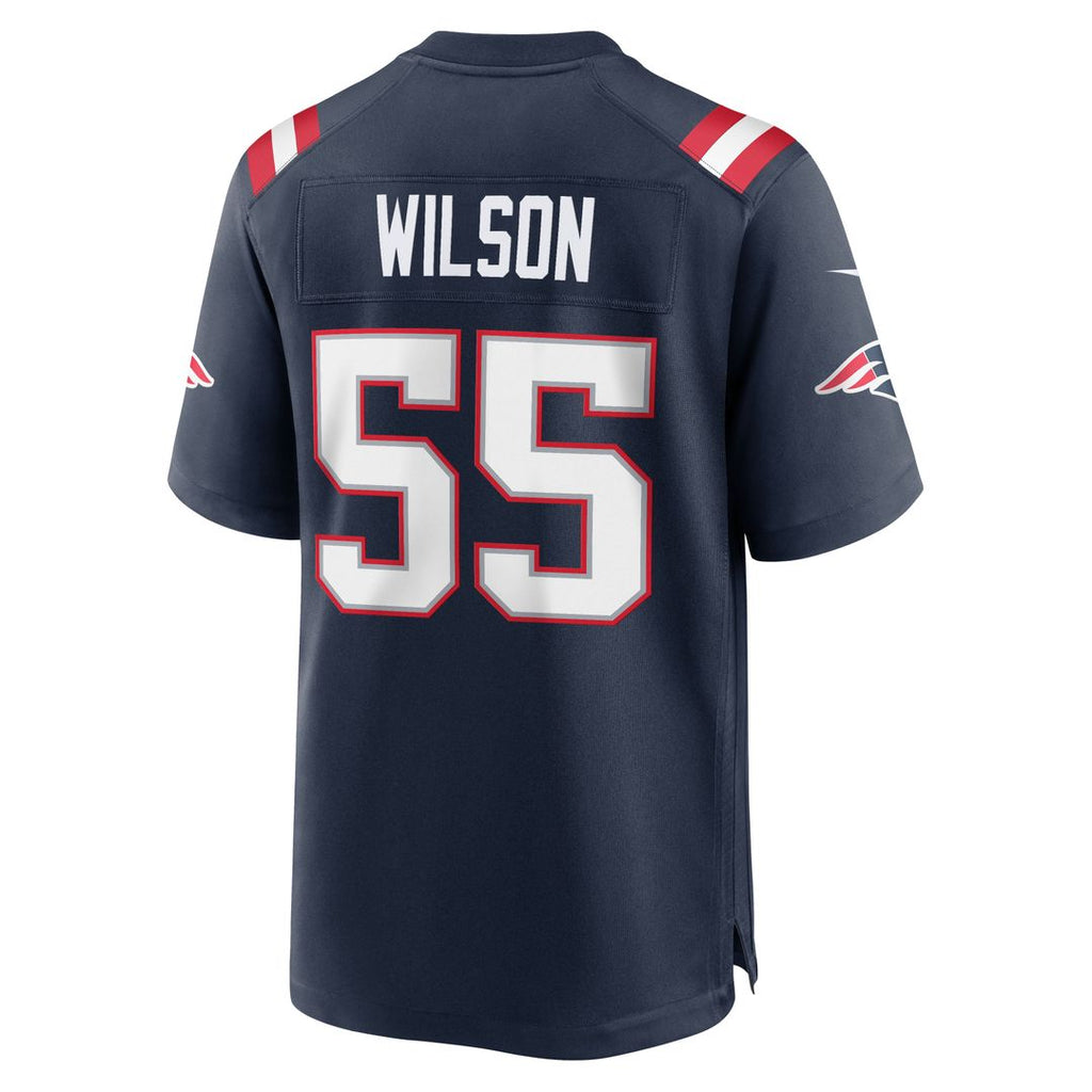 Men's New England Patriots Jared Wilson Nike Navy Team Game Jersey