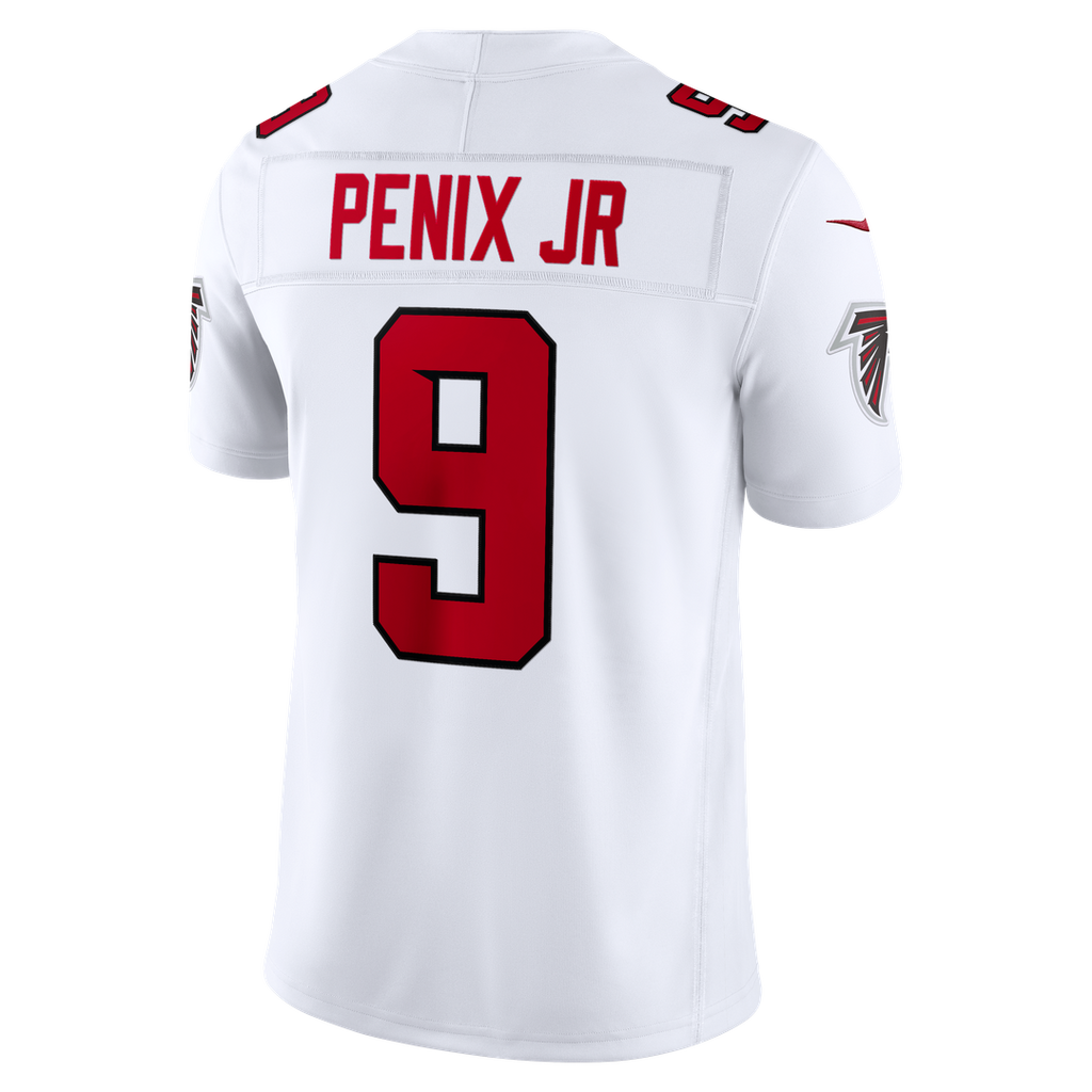 Men's Atlanta Falcons Michael Penix Jr. Nike White Vapor F.U.S.E. Stitched Limited Jersey
