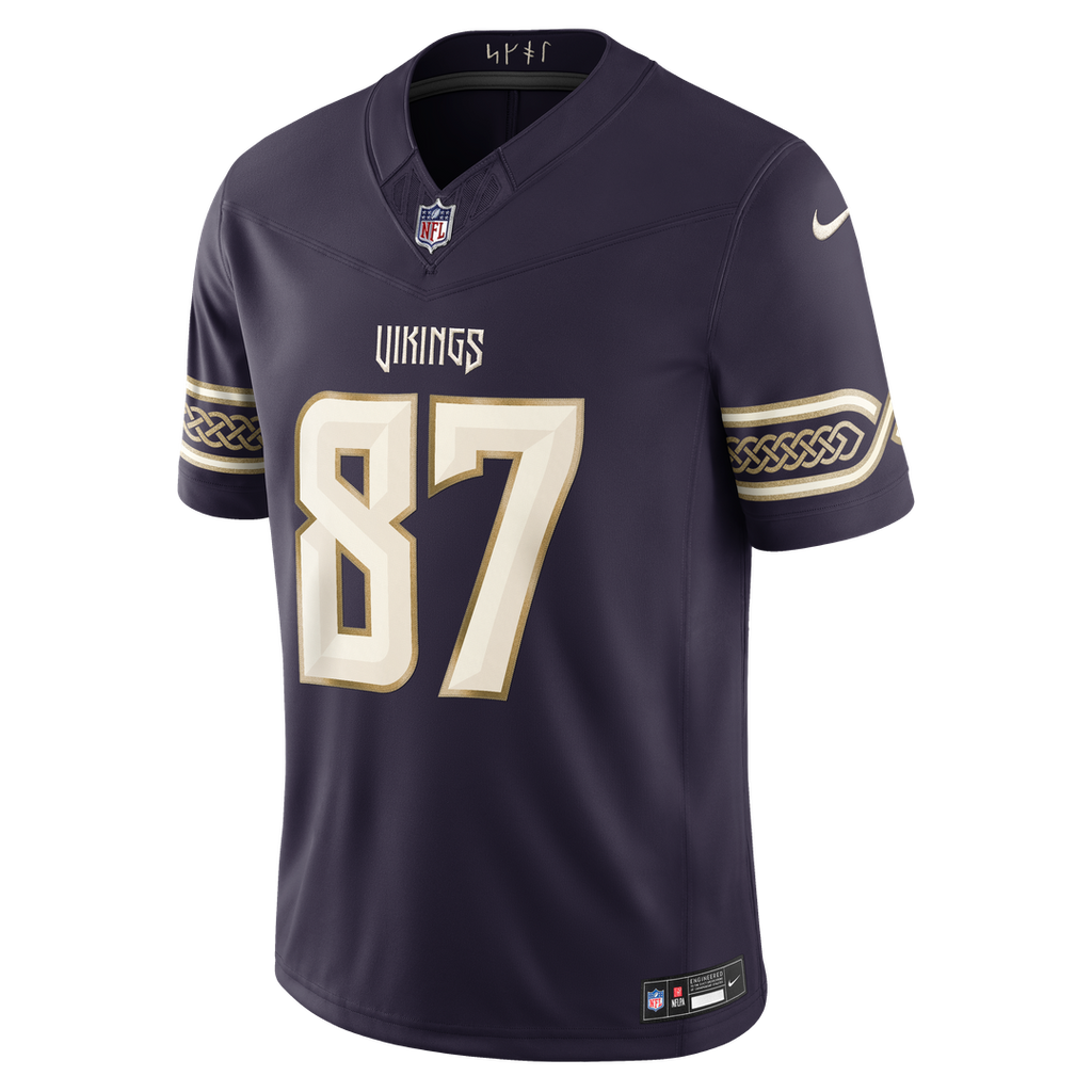 Men's Minnesota Vikings T.J. Hockenson Nike Purple 2026 Rivalries Collection Stitched Limited Jersey