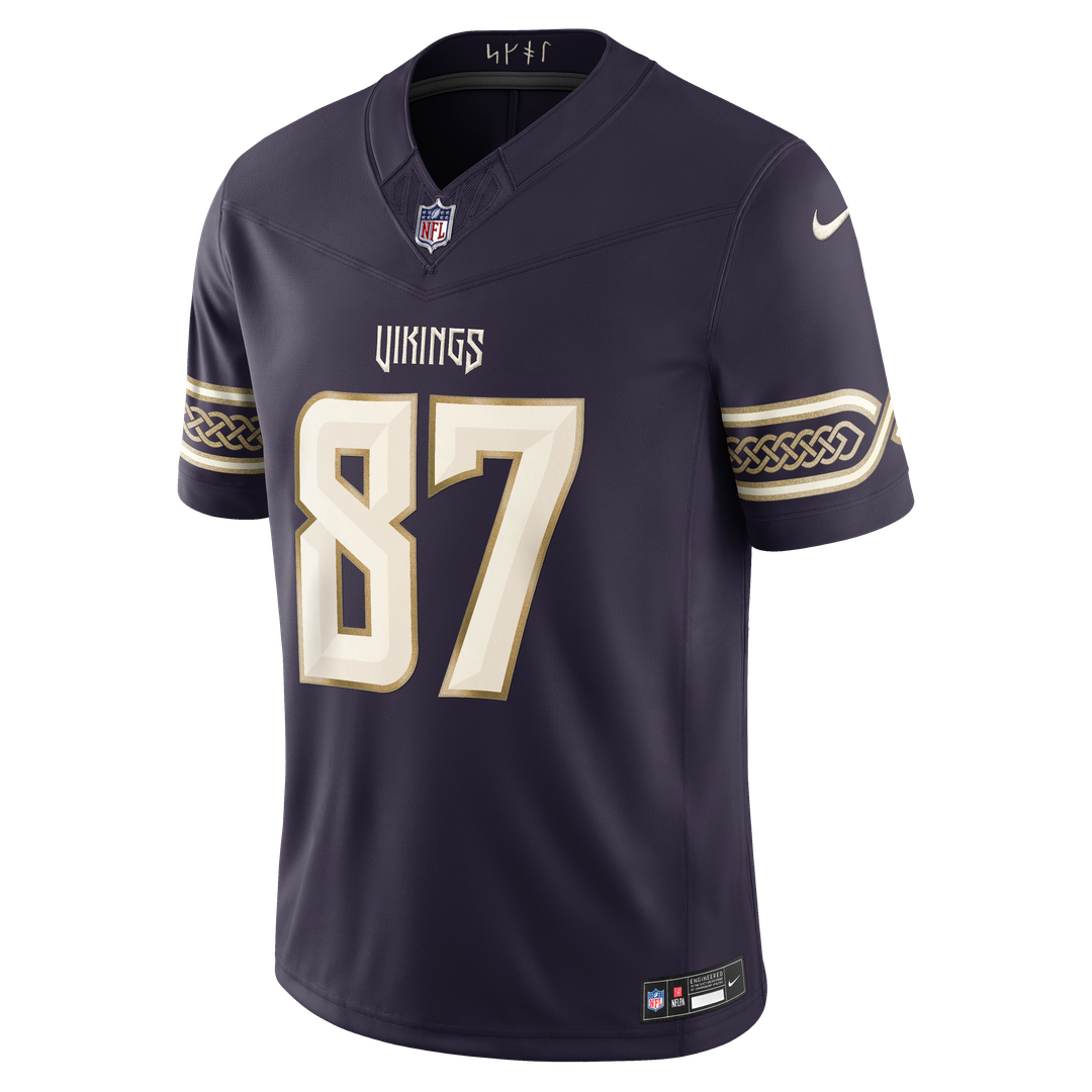 Men's Minnesota Vikings T.J. Hockenson Nike Purple 2026 Rivalries Collection Stitched Limited Jersey