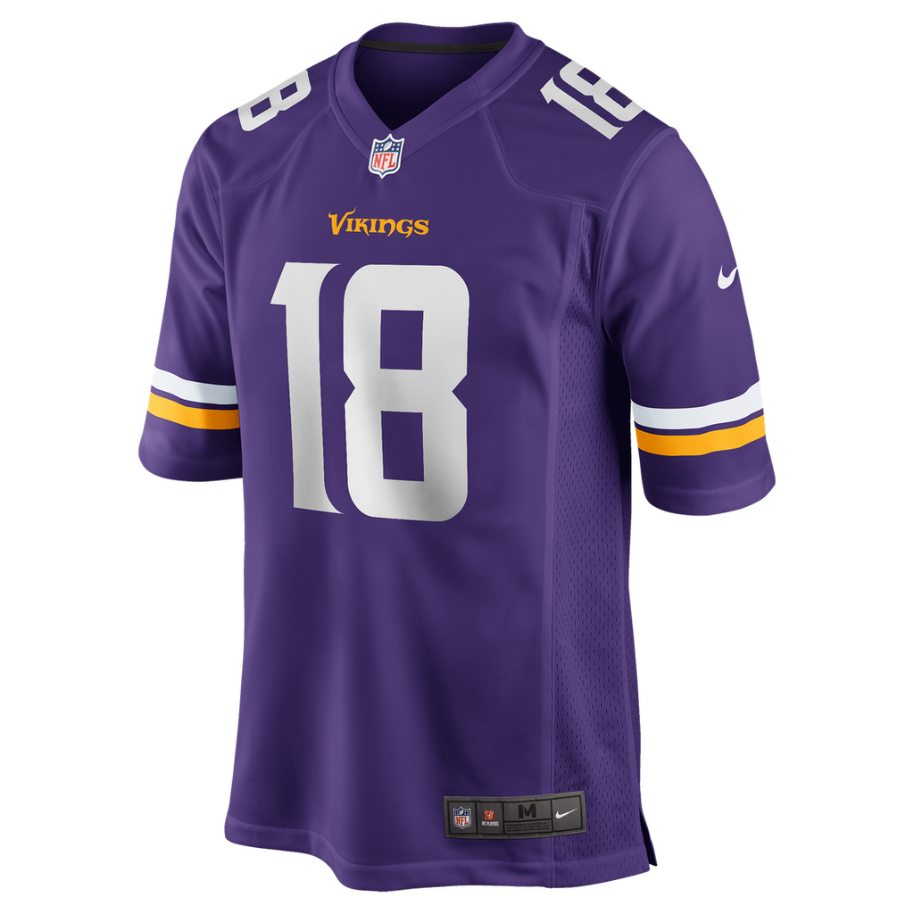 Men's Minnesota Vikings Justin Jefferson Nike Purple Player Game Jersey