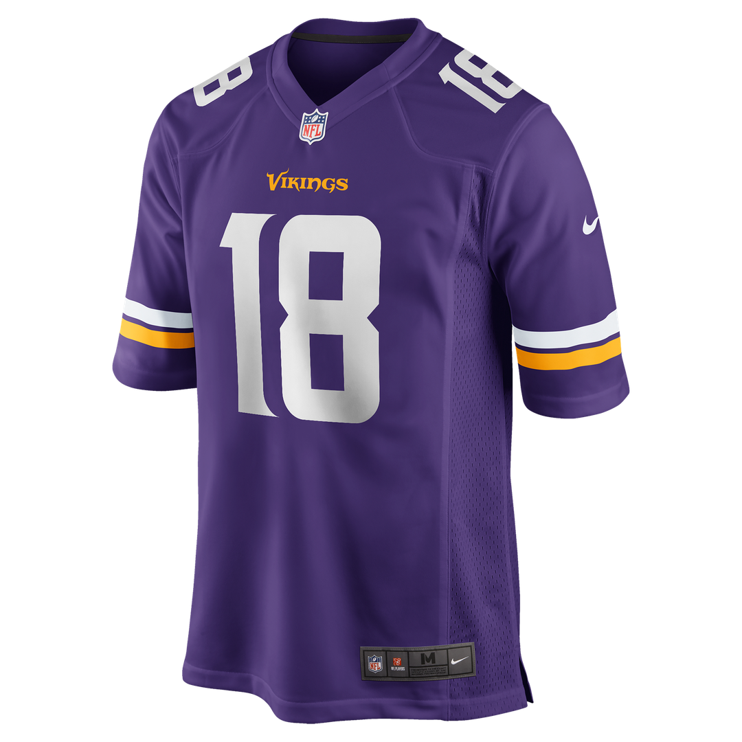 Men's Minnesota Vikings Justin Jefferson Nike White Game Player Jersey
