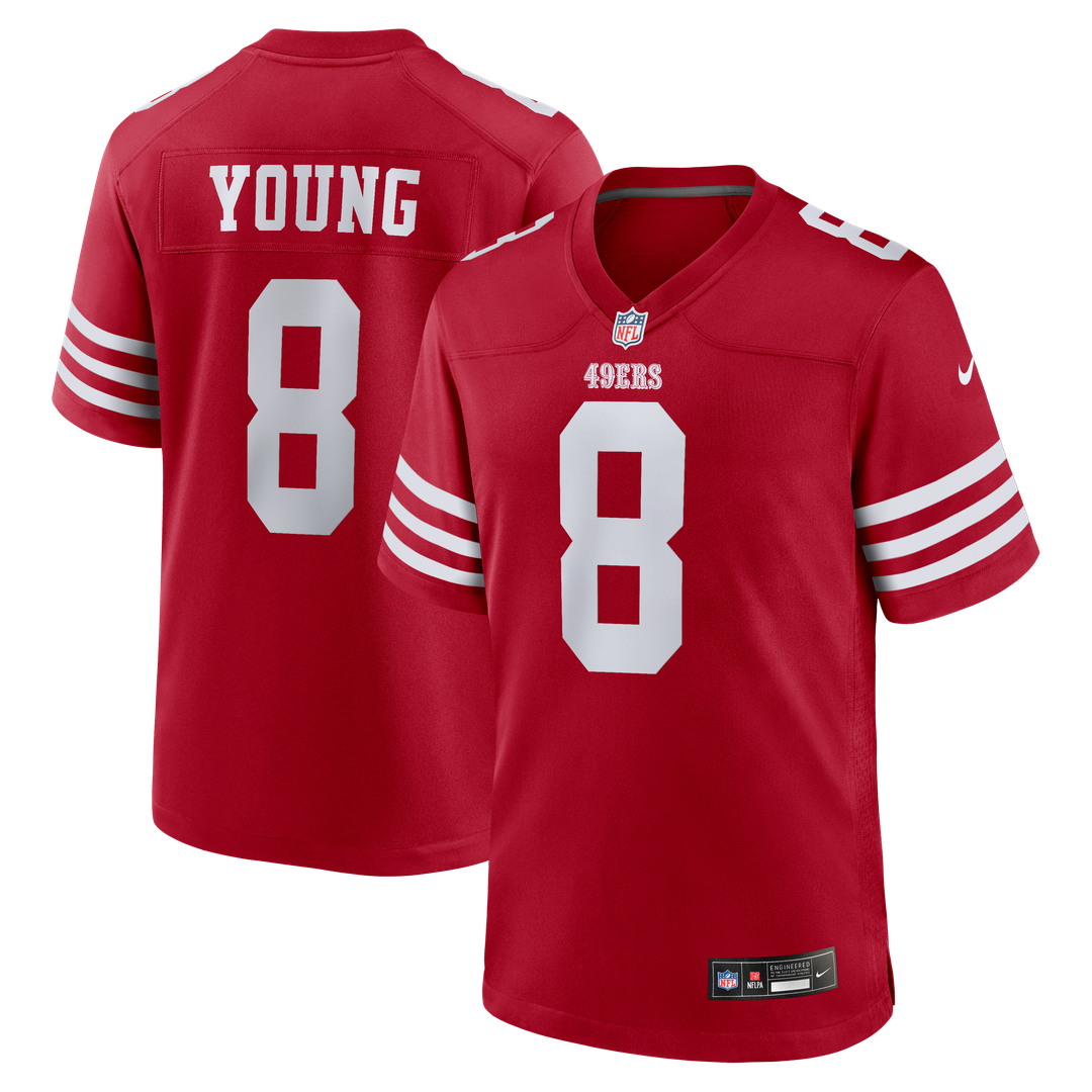 Men's San Francisco 49ers Steve Young Nike White Retired Player Game Jersey