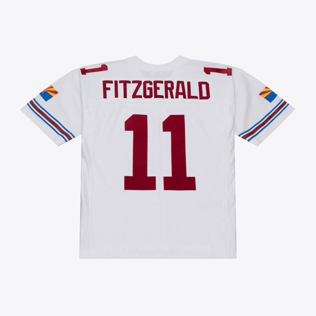 Men's Arizona Cardinals Larry Fitzgerald Mitchell & Ness White 2004 Legacy Replica Player Jersey