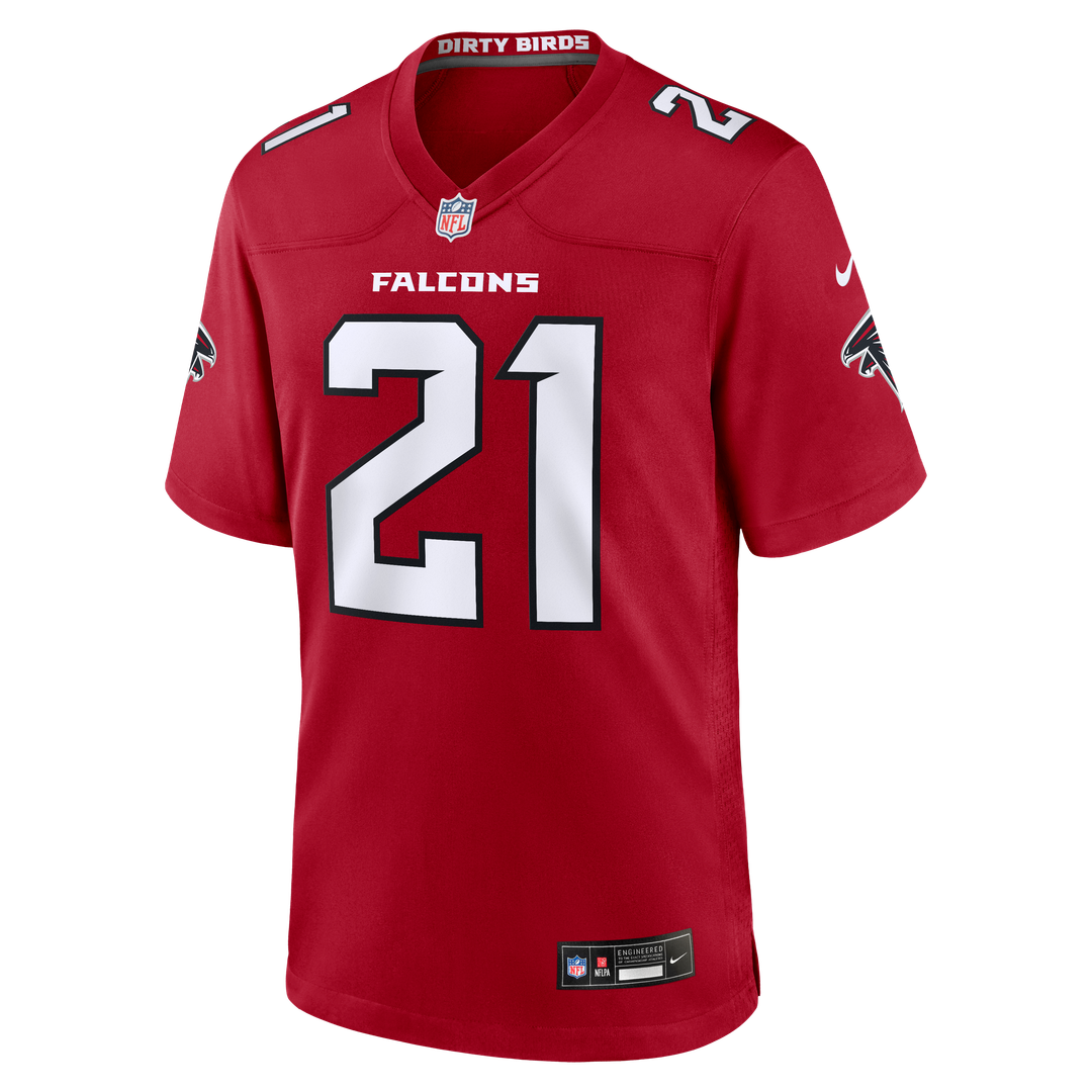 Men's Atlanta Falcons Deion Sanders Nike Red Retired Player Game Jersey