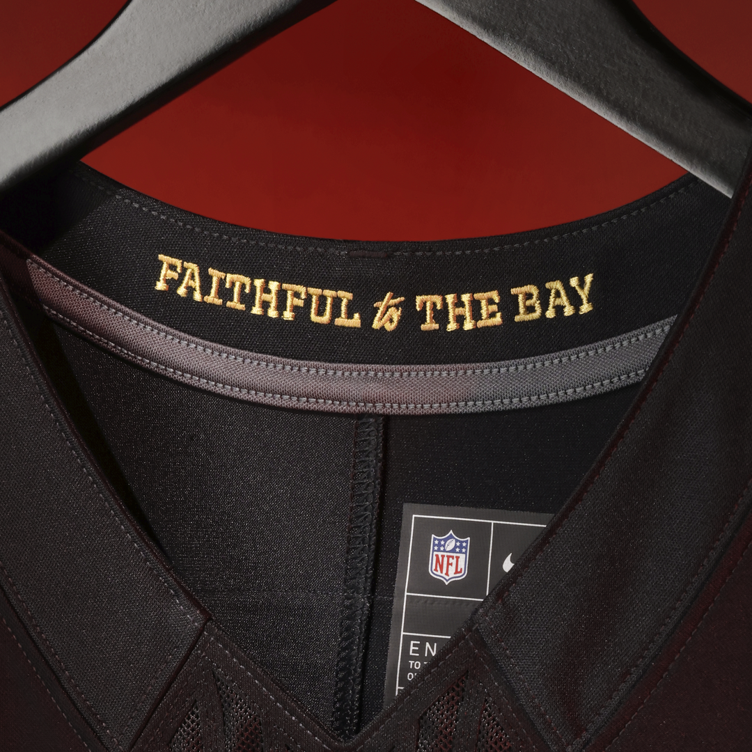 Men's San Francisco 49ers The Faithful Nike Black Rivalries Collection Stitched Limited Jersey