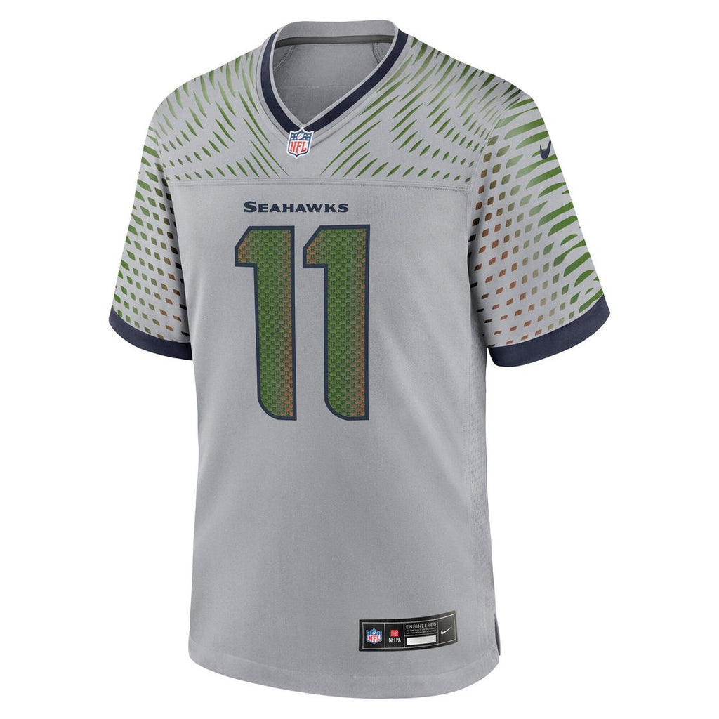 Men's Seattle Seahawks Jaxon Smith-Njigba Nike Gray Rivalries Collection Game Jersey