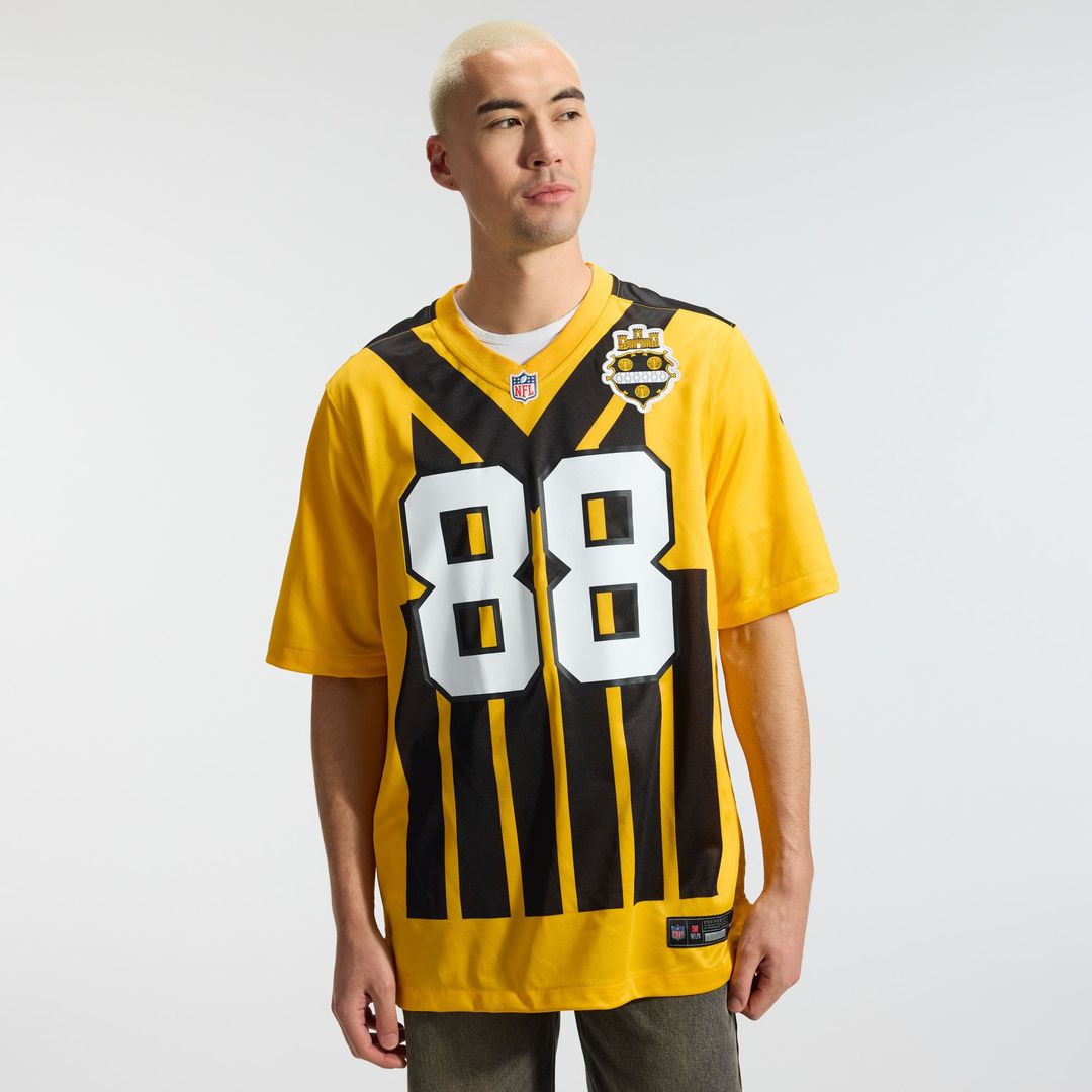 Men's Pittsburgh Steelers Pat Freiermuth Nike Gold Alternate 1933 Throwback Game Jersey