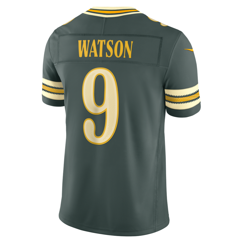 Men's Green Bay Packers Christian Watson Nike Green 2026 Rivalries Collection Stitched Limited Jersey