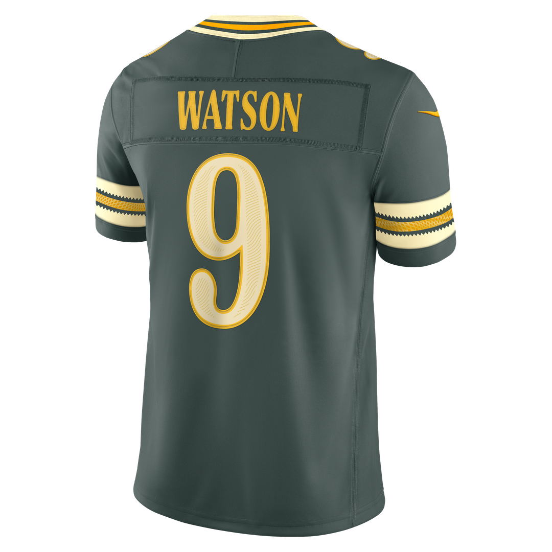Men's Green Bay Packers Christian Watson Nike Green 2026 Rivalries Collection Stitched Limited Jersey