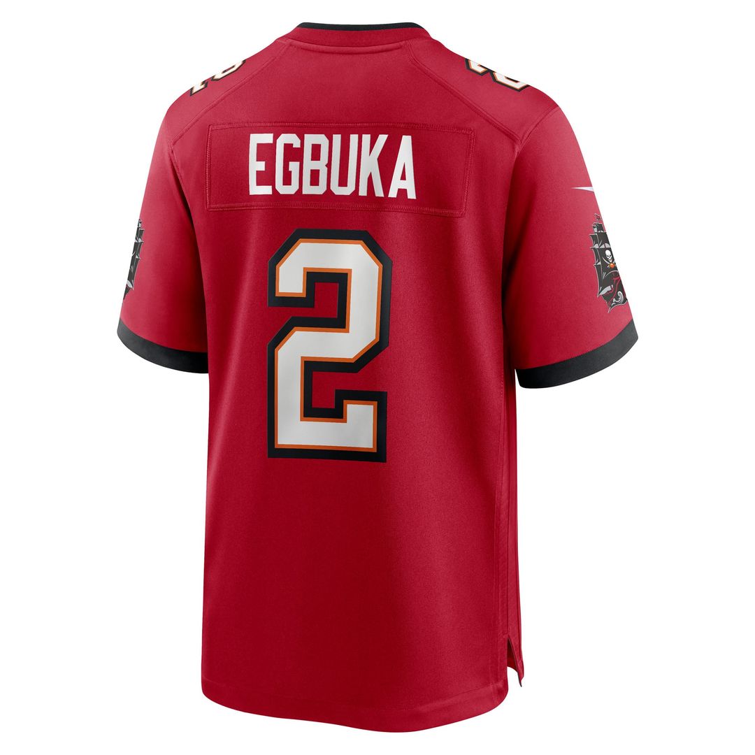 Men's  Tampa Bay Buccaneers Emeka Egbuka Nike Red Team  Game Jersey