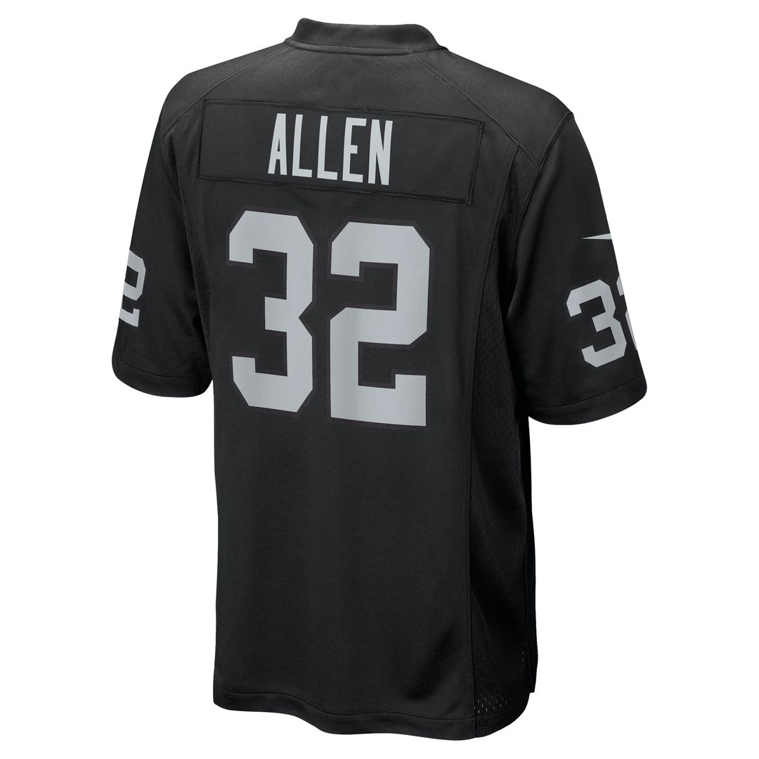 Men's Las Vegas Raiders Marcus Allen Nike Black Game Retired Player Jersey