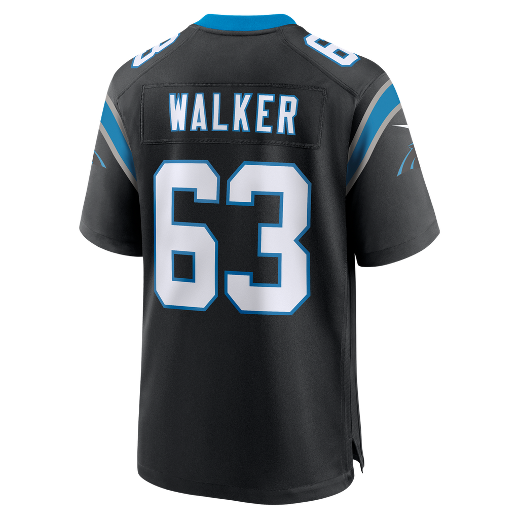 Men's Carolina Panthers Rasheed Walker Nike  Black Team Game Jersey