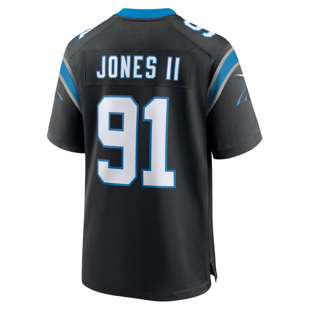 Men's Carolina Panthers Patrick Jones II Nike  Black Team Game Jersey