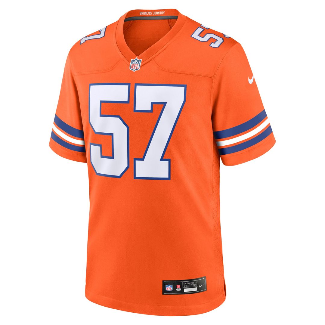Men's Denver Broncos Tom Jackson Nike Orange Retired Player Alternate Game Jersey