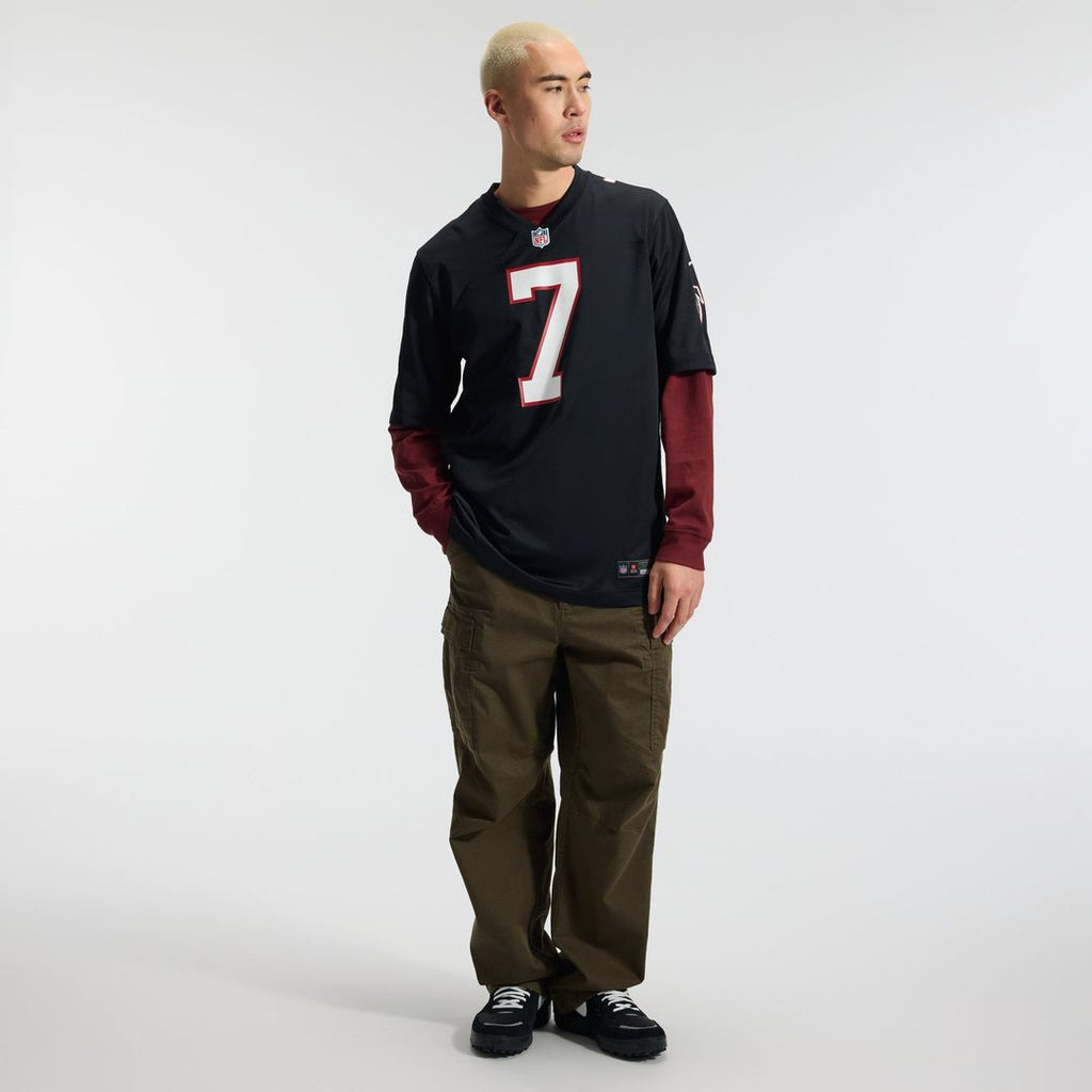 Men's Atlanta Falcons Bijan Robinson Nike Black  Throwback Game Jersey