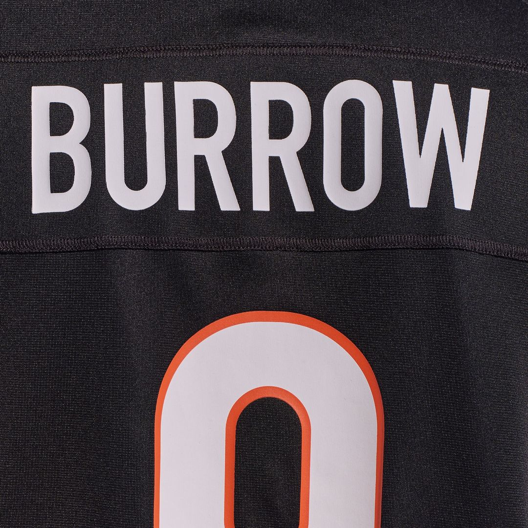Men's Cincinnati Bengals Joe Burrow Nike Black Player Game Jersey