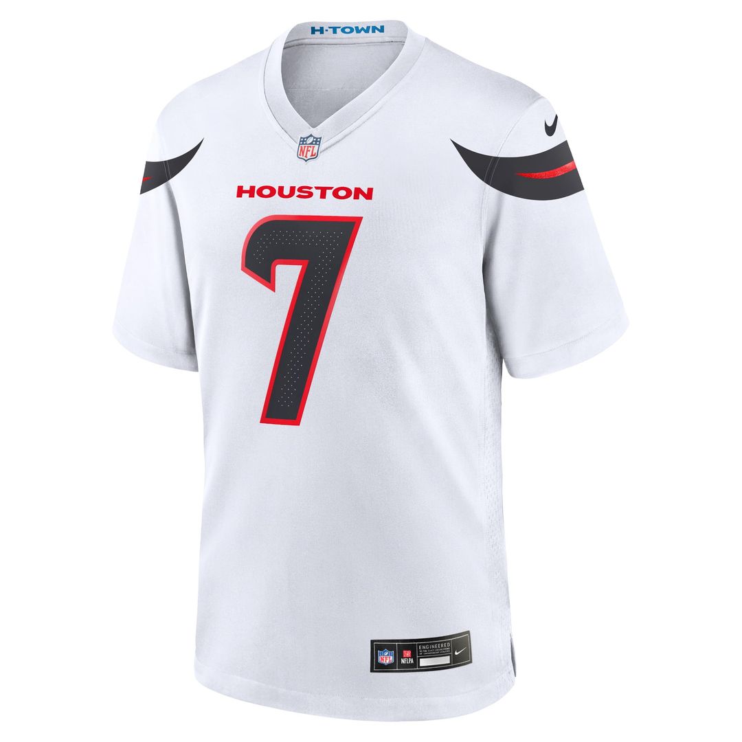 Men's Houston Texans C.J. Stroud Nike Navy Game Jersey