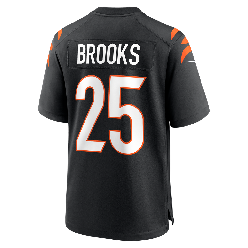 Men's Cincinnati Bengals Tahj Brooks Nike  Black Team Game Jersey