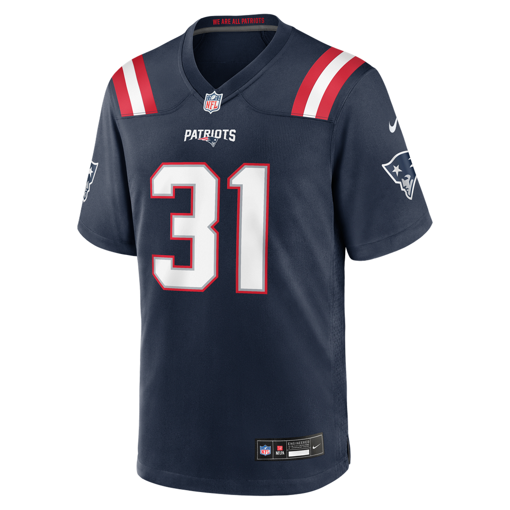 Men's New England Patriots Kevin Byard III Nike Navy Team Game Jersey