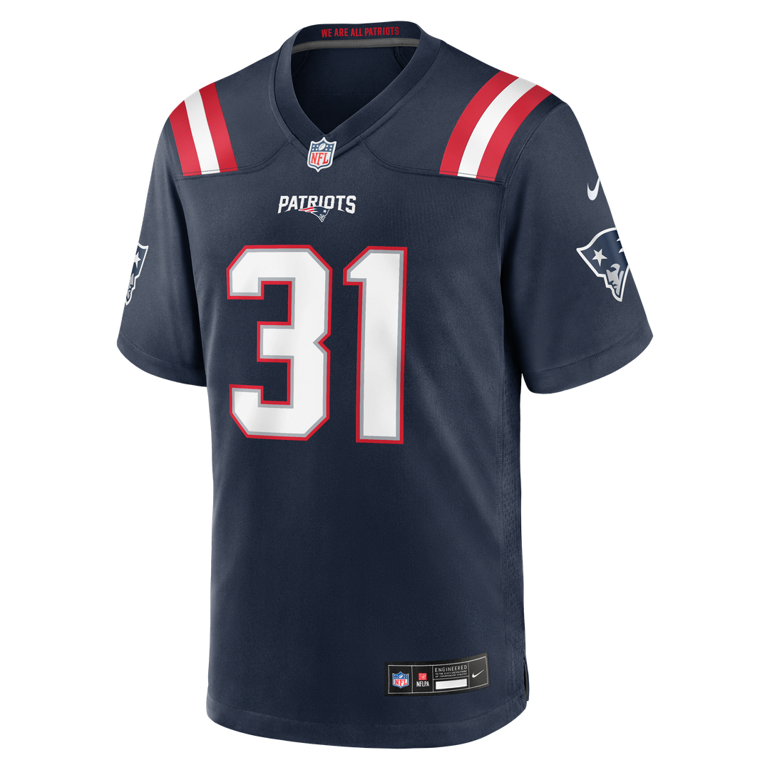 Men's New England Patriots Kevin Byard III Nike Navy Team Game Jersey