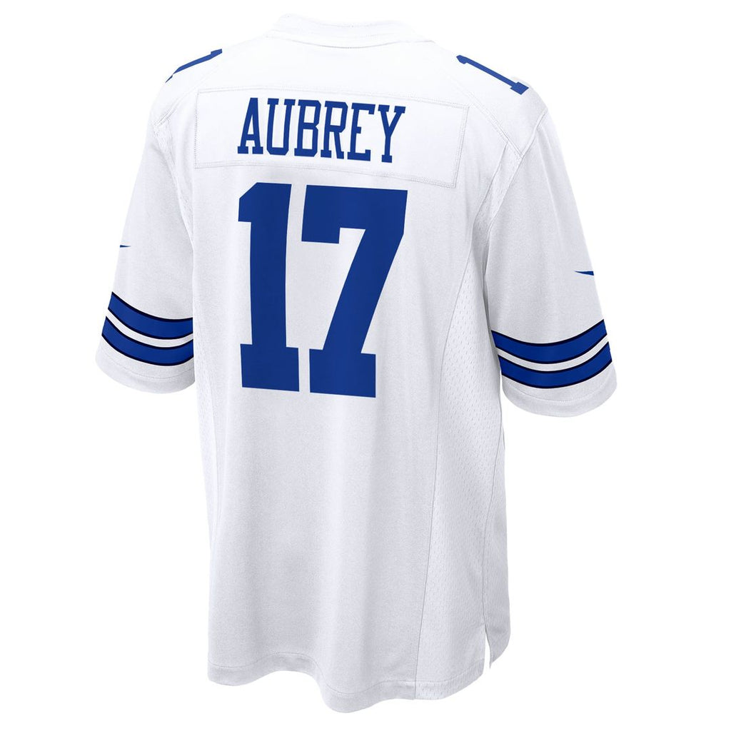 Men's Dallas Cowboys Brandon Aubrey Nike White Game Jersey