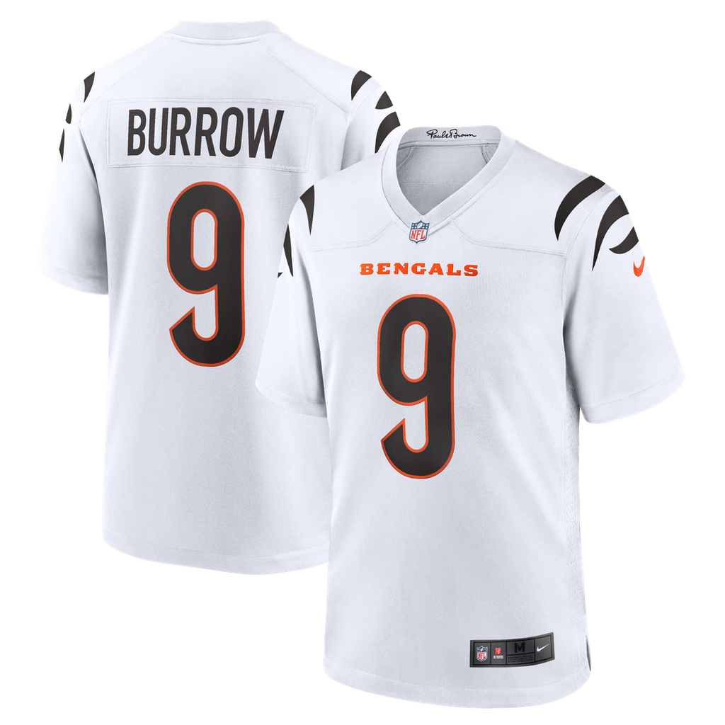 Men's Cincinnati Bengals Joe Burrow Nike White Game Jersey