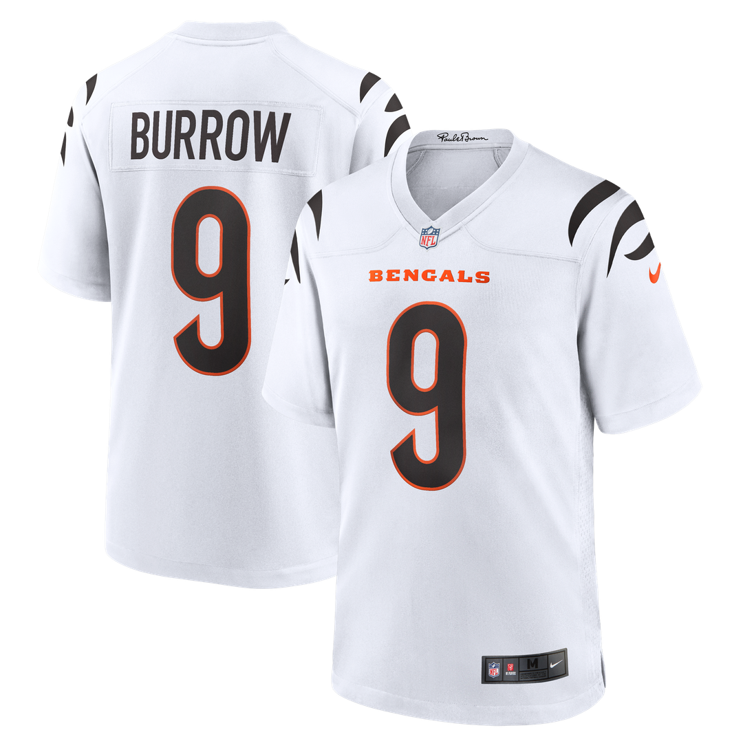 Men's Cincinnati Bengals Joe Burrow Nike White Game Jersey