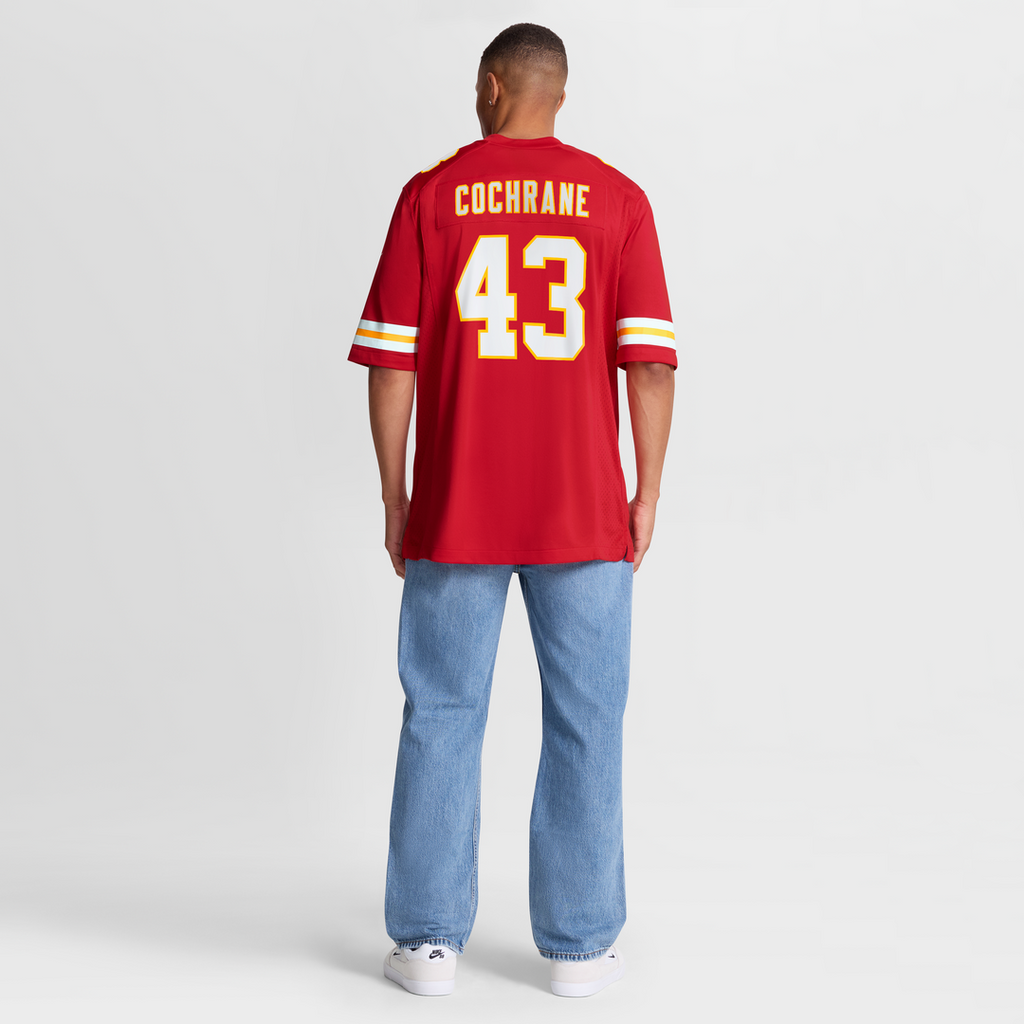 Men's Kansas City Chiefs Jack Cochrane Nike Red Game Player Jersey