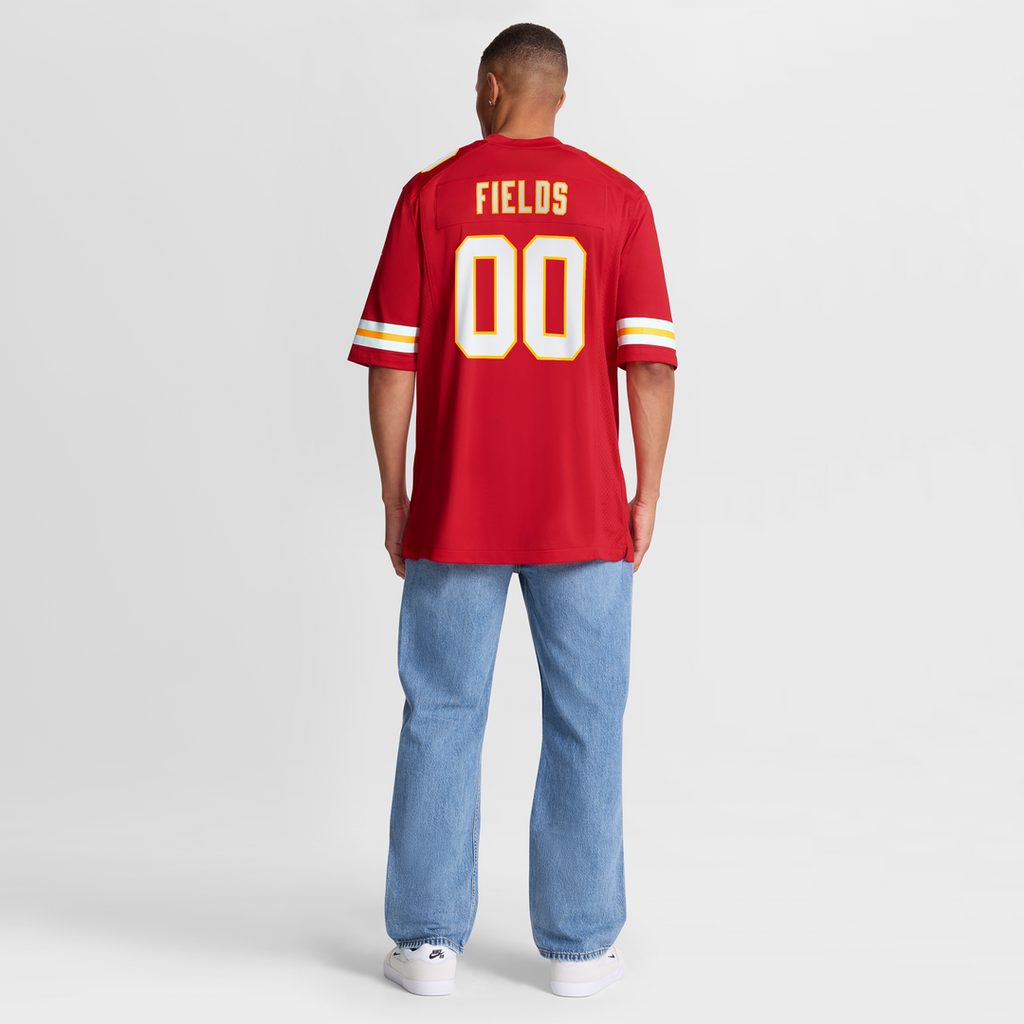 Men's Kansas City Chiefs Justin Fields Nike Red Game Jersey