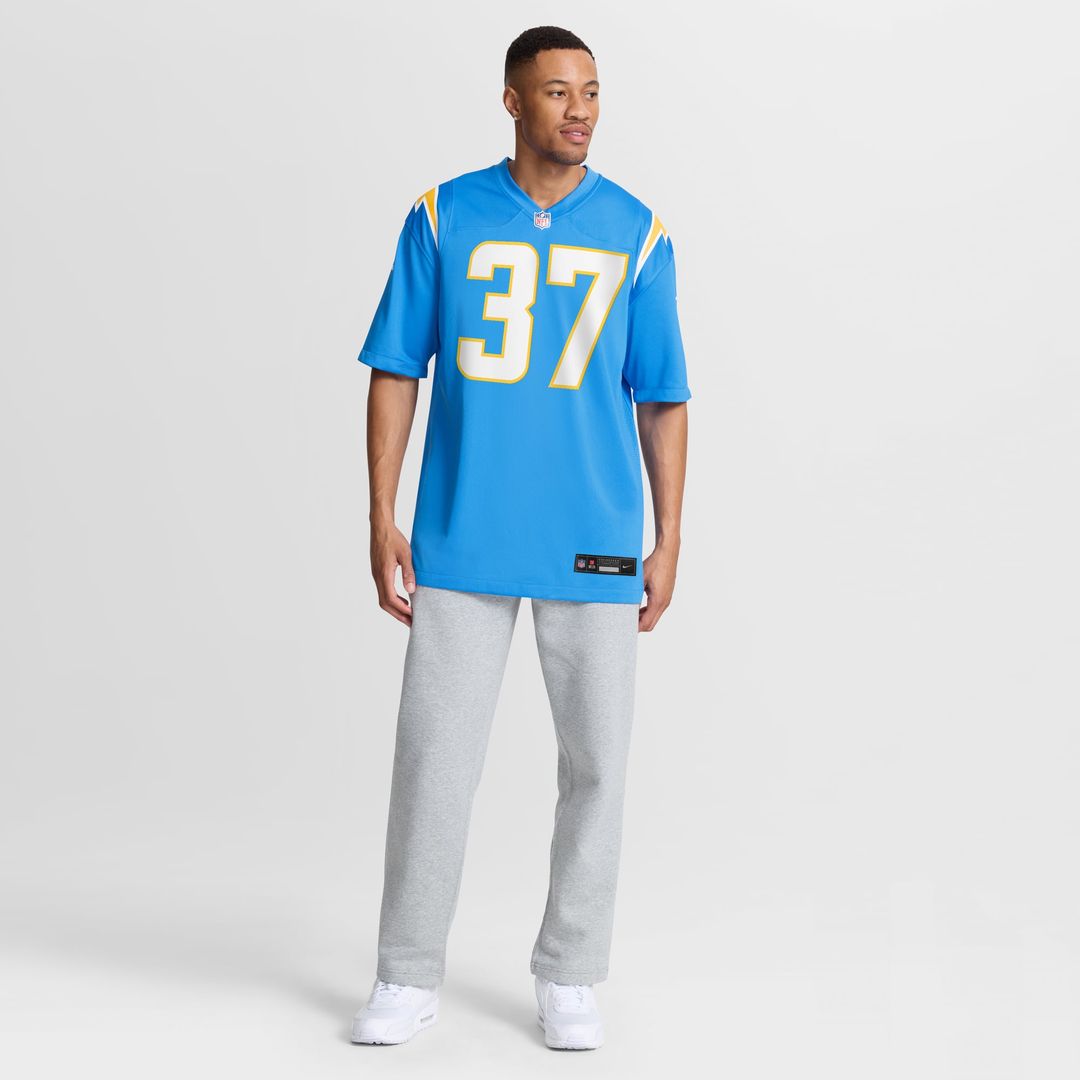 Men's Los Angeles Chargers Isas Waxter Nike  Powder Blue Team Game Jersey