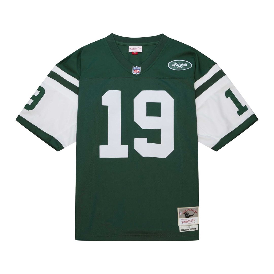 Men's New York Jets Keyshawn Johnson Mitchell & Ness Kelly Green Legacy Replica Jersey