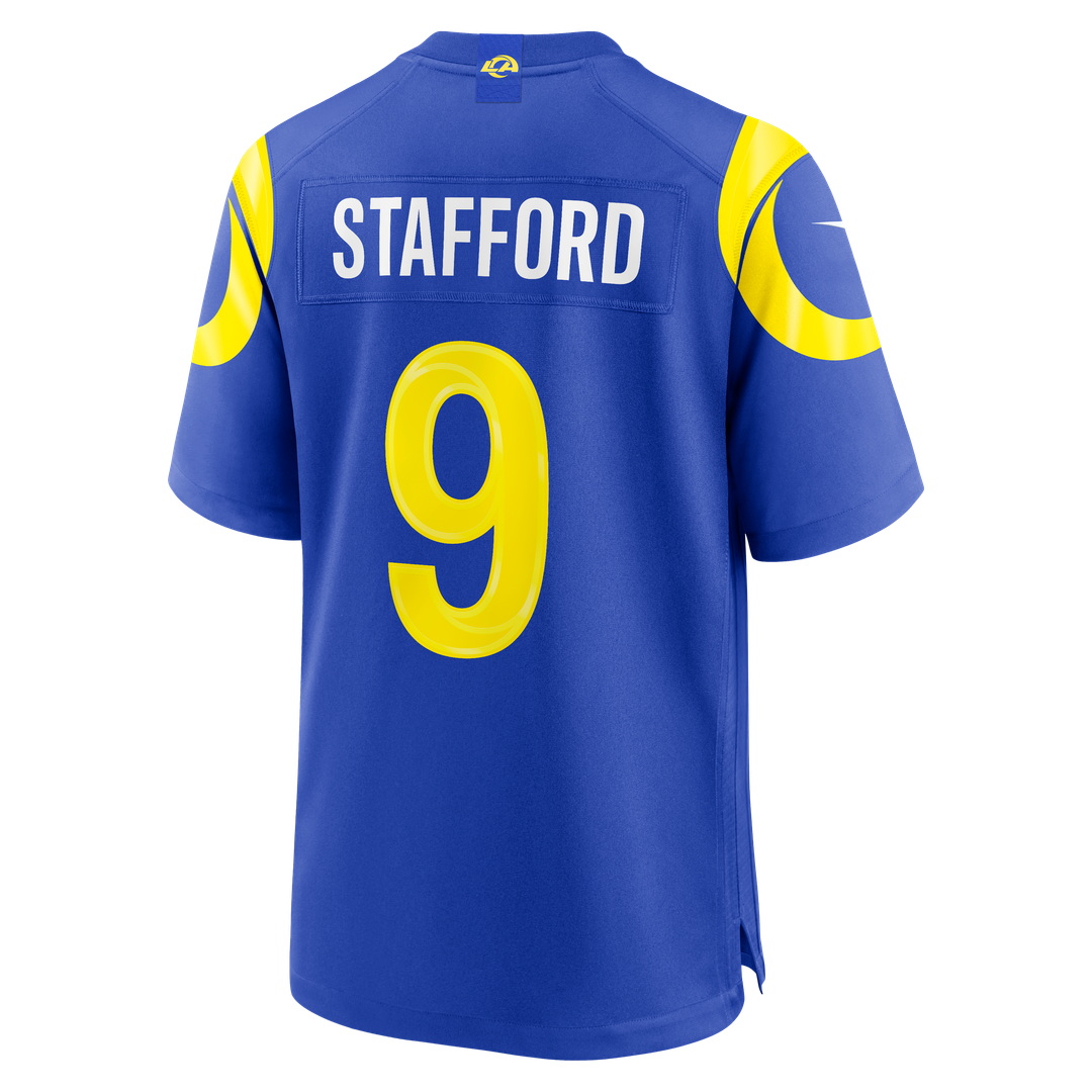 Men's Los Angeles Rams Matthew Stafford Nike White White Game Player Jersey