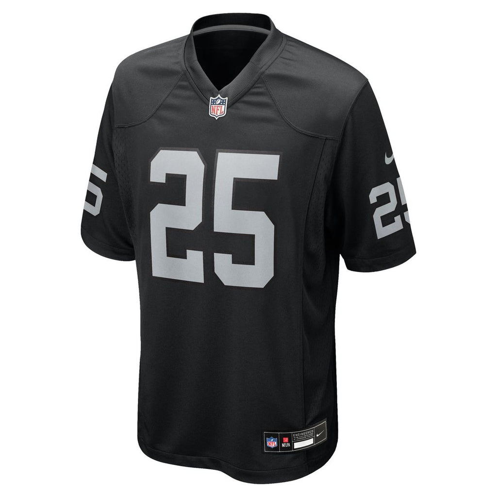 Men's Las Vegas Raiders Fred Biletnikoff Nike Black Game Retired Player Jersey