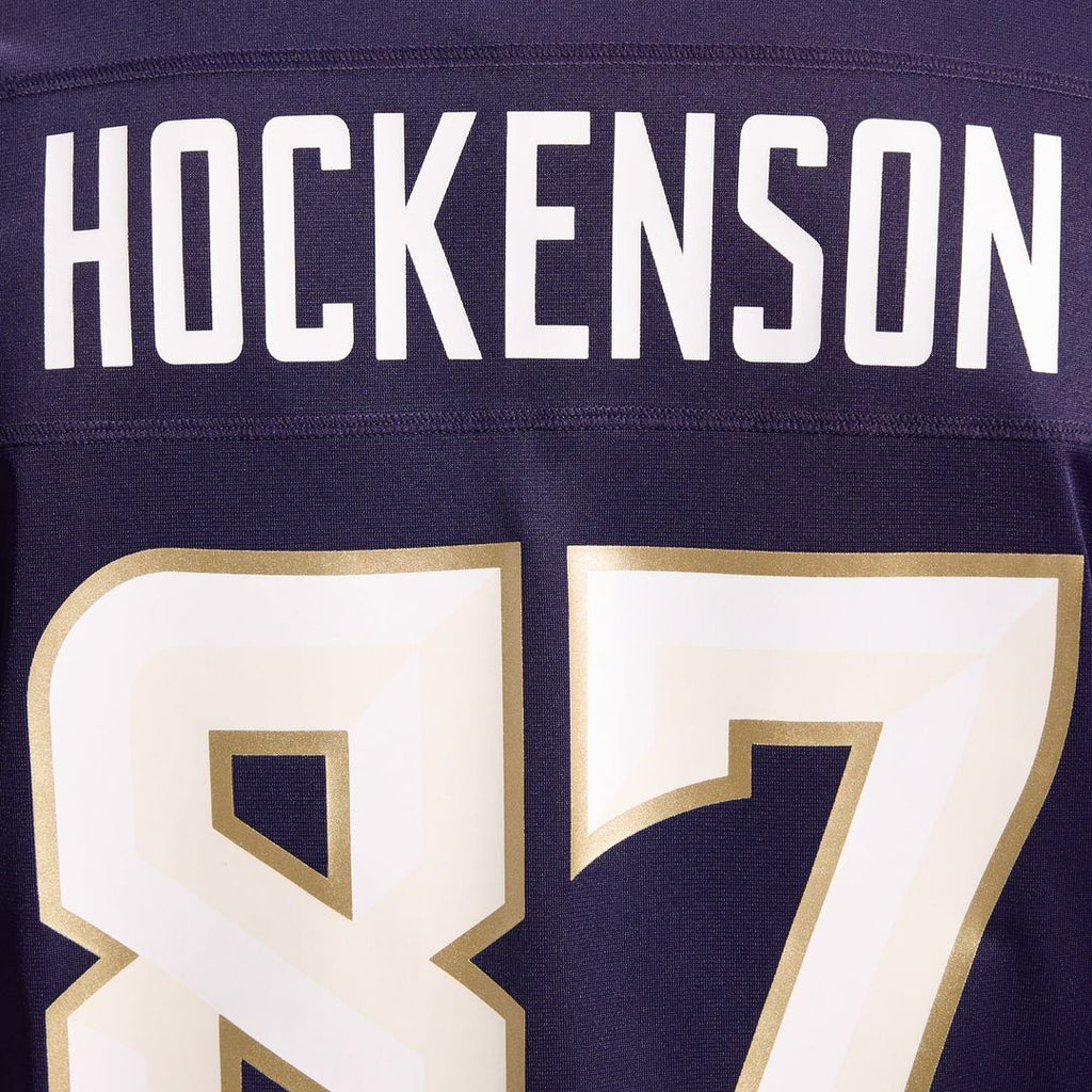 Men's Minnesota Vikings T.J. Hockenson Nike Purple 2026 Rivalries Collection Game Jersey