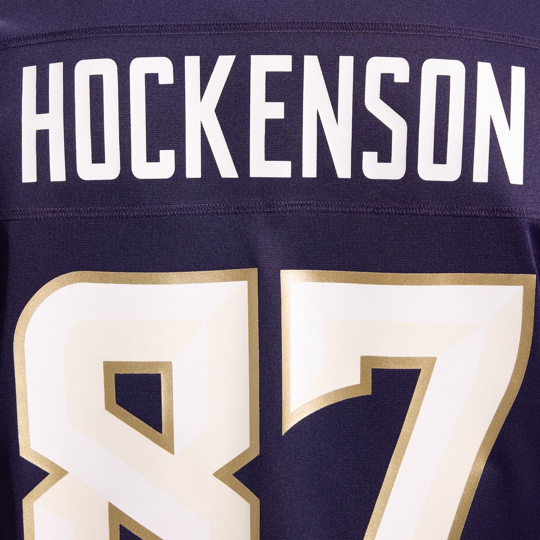 Men's Minnesota Vikings T.J. Hockenson Nike Purple 2026 Rivalries Collection Game Jersey
