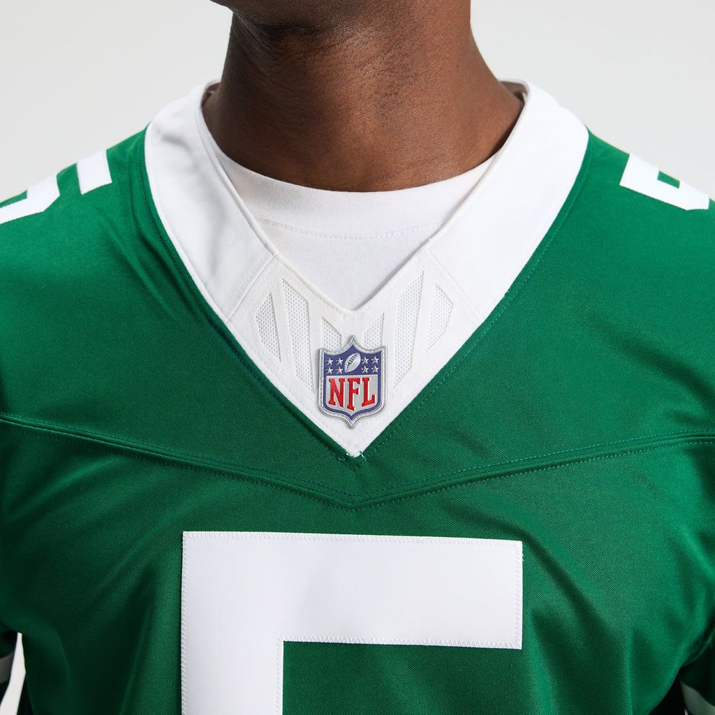 Men's New York Jets Garrett Wilson Nike Legacy Green Team Vapor F.U.S.E. Stitched Limited Jersey
