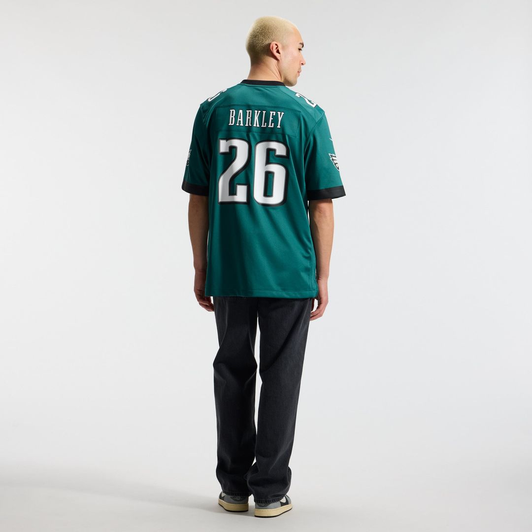 Men's Philadelphia Eagles Saquon Barkley Nike  Midnight Green Team Game Jersey