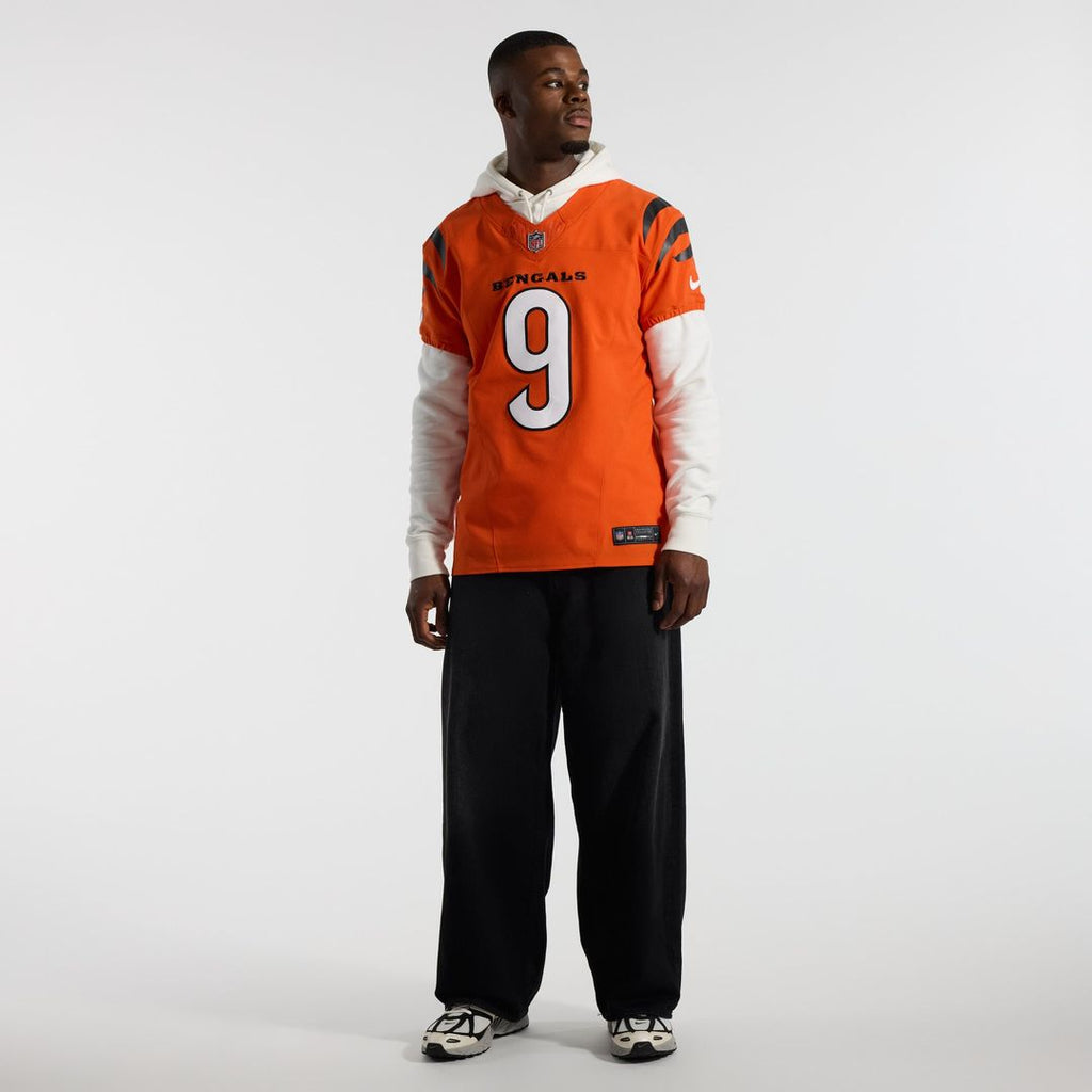 Men's Cincinnati Bengals Joe Burrow Nike Orange Team Vapor F.U.S.E. Elite Jersey