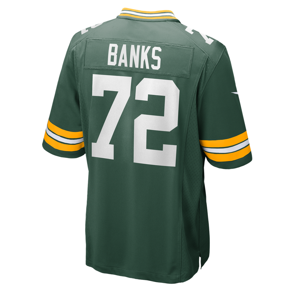Men's Green Bay Packers Brant Banks Nike  Green Team Game Jersey