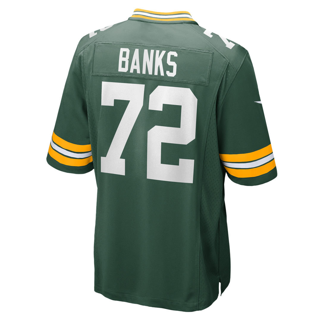Men's Green Bay Packers Brant Banks Nike  Green Team Game Jersey