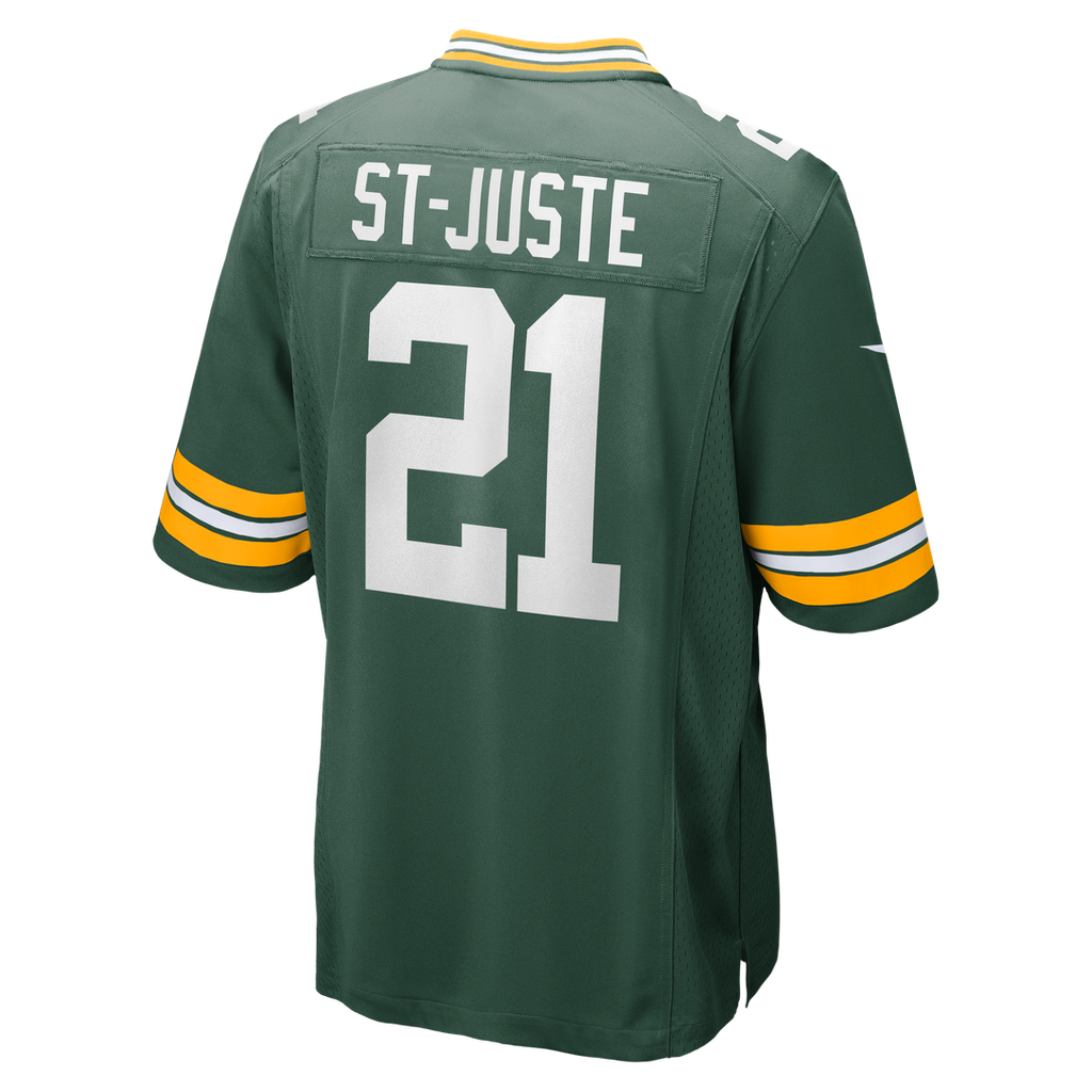 Men's Green Bay Packers Benjamin St-Juste Nike  Green Team Game Jersey