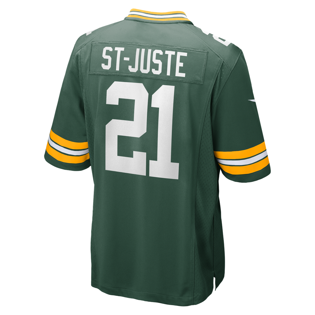 Men's Green Bay Packers Benjamin St-Juste Nike  Green Team Game Jersey