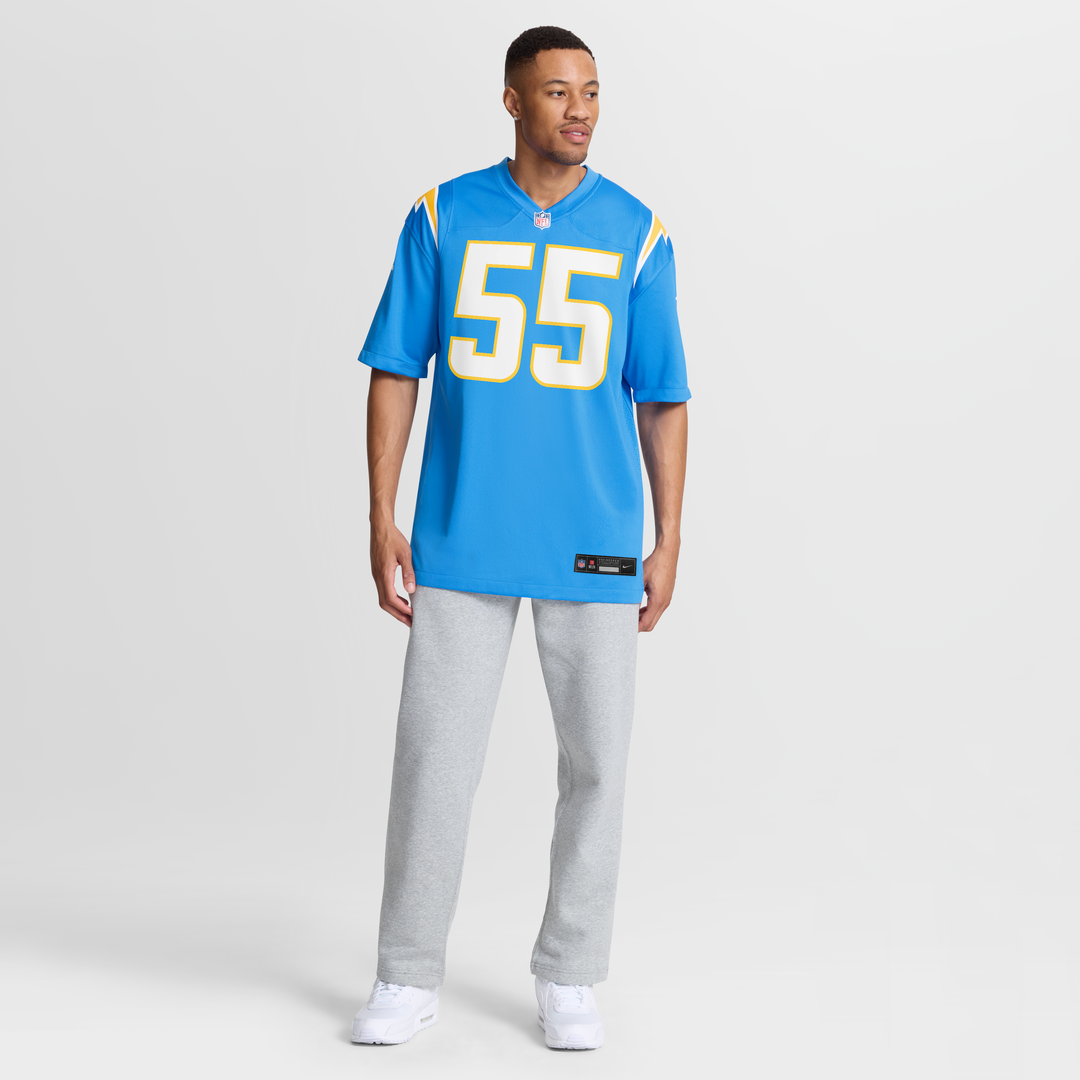 Men's Los Angeles Chargers Junior Seau Nike Powder Blue Game Retired Player Jersey