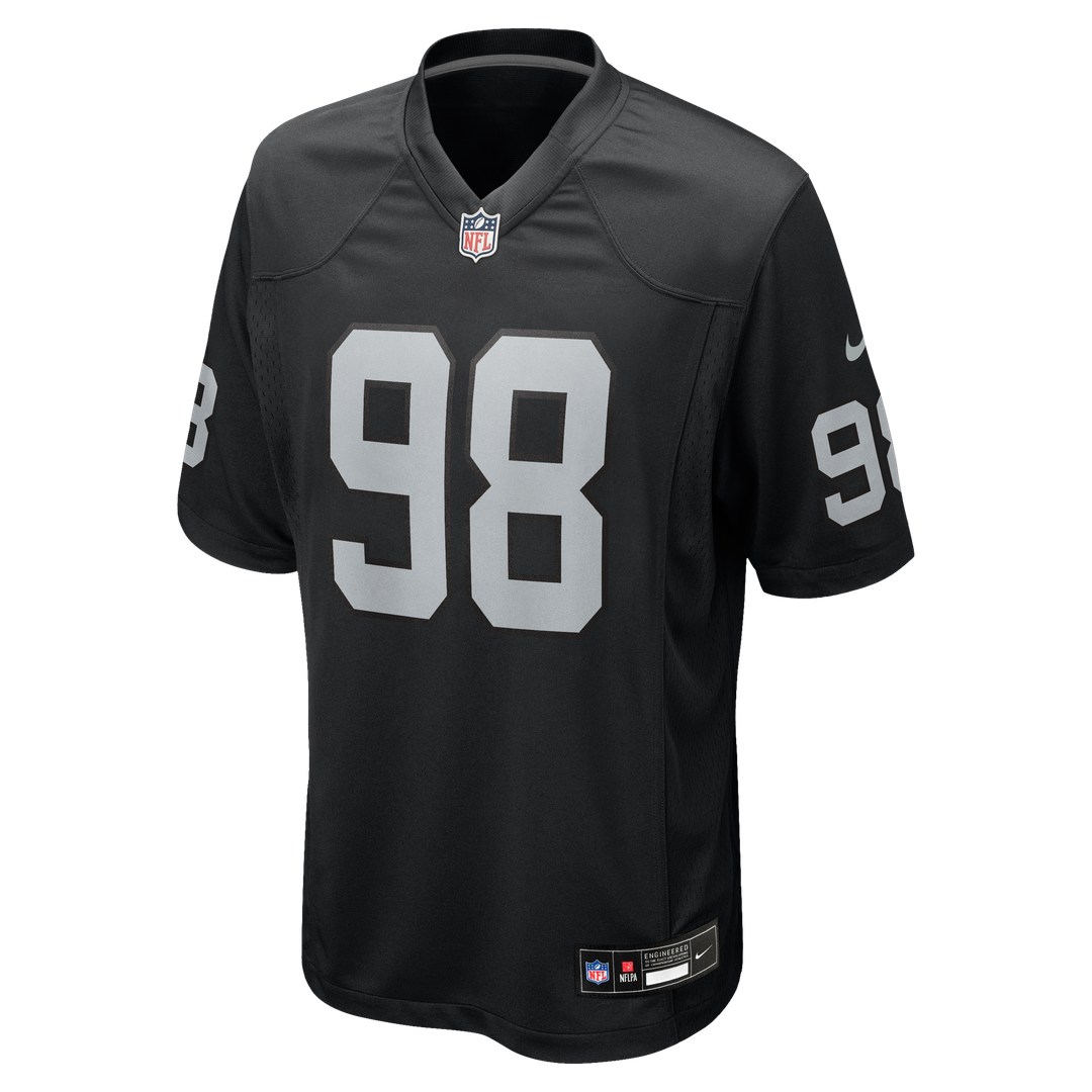 Men's Las Vegas Raiders Maxx Crosby Nike White Alternate Game Jersey