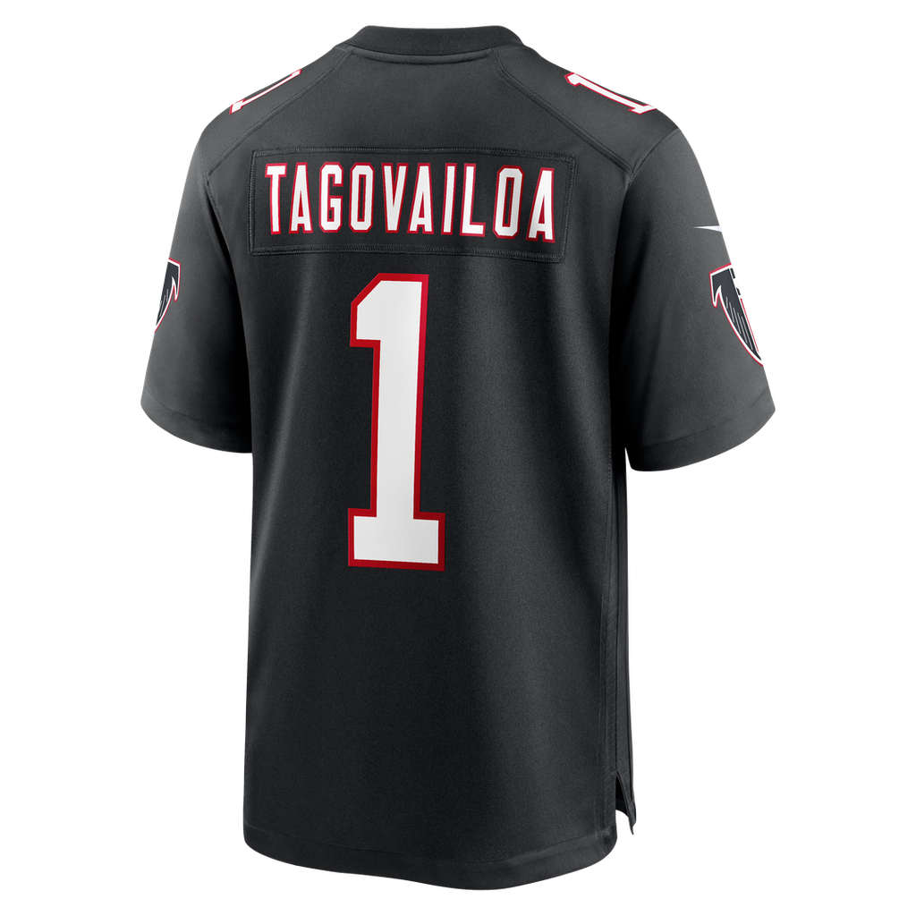 Men's Atlanta Falcons Tua Tagovailoa Nike  Black Alternate Game Jersey